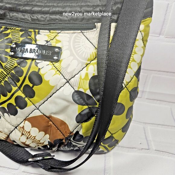 2 Vera Bradley Cocoa Moss Crossbody Shoulder Bag Floral Paisley w/ Frannie purse - Picture 10 of 16